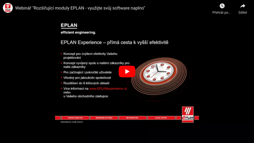 Rozšiřující moduly EPLAN – využijte svůj software naplno